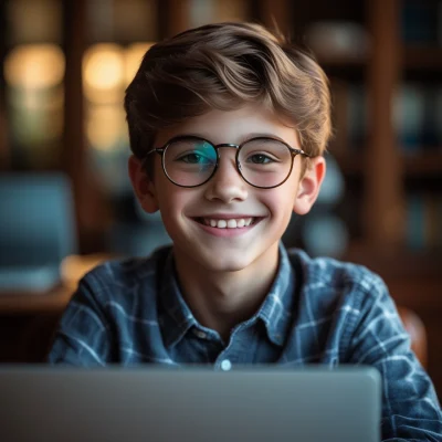 Leonardo_Phoenix_10_A_teenage_boy_sitting_behind_a_laptop_wear_2